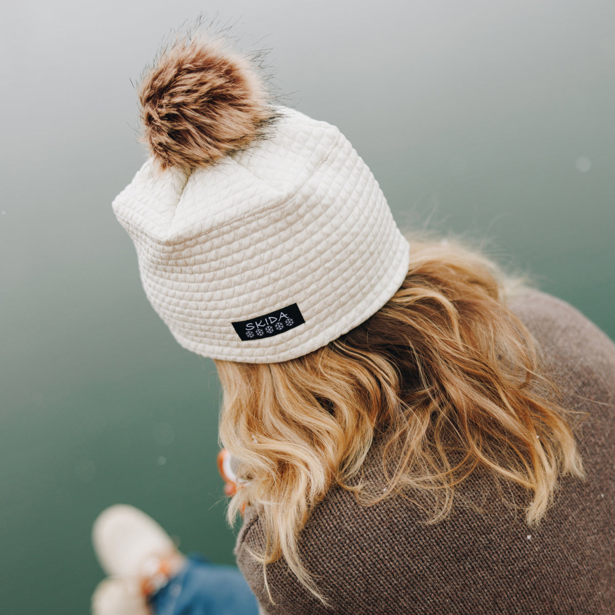 Ecru | Chateau Fleece-Lined Pom Hat