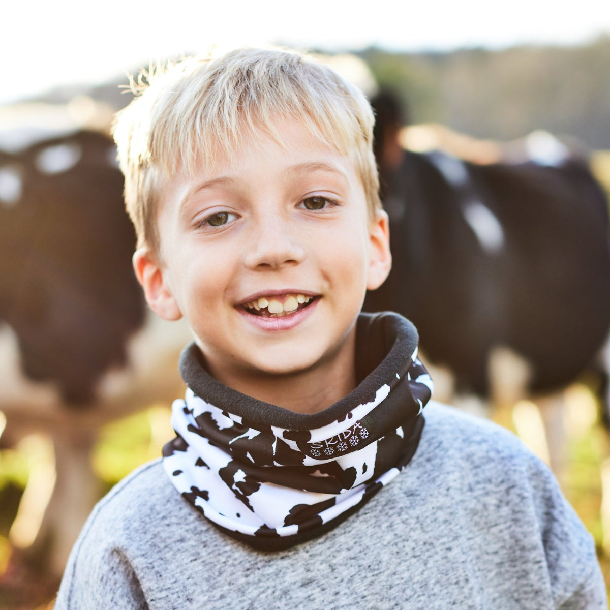 Moo Cow | Kids Alpine Fleece-Lined Neckwarmer