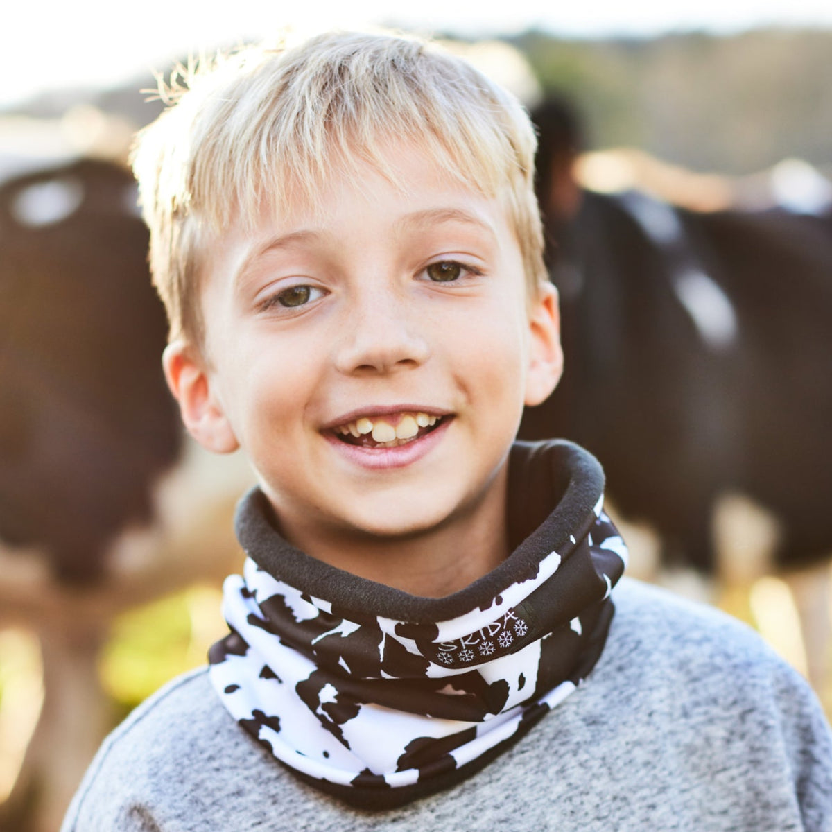 Moo Cow | Kids Alpine Fleece-Lined Neckwarmer
