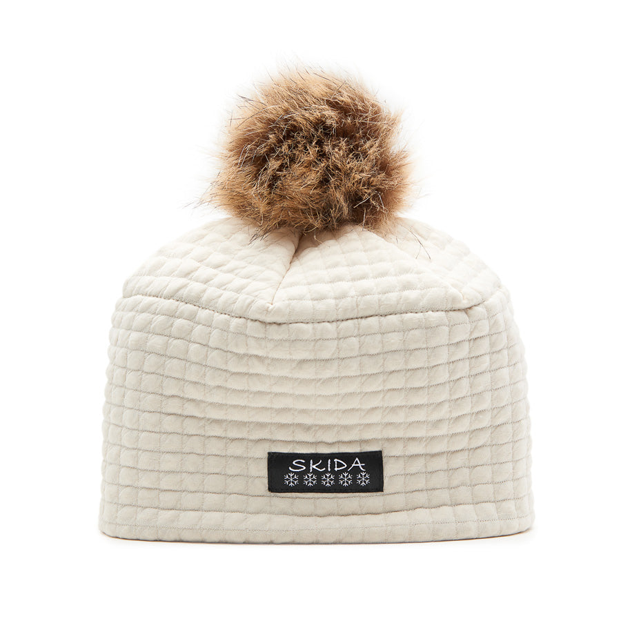 Ecru | Chateau Fleece-Lined Pom Hat