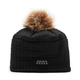 Onyx | Chateau Fleece-Lined Pom Hat