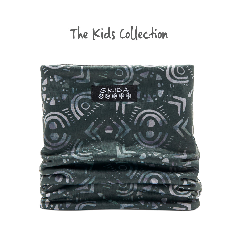 Silver Pine | Kids Alpine Fleece-Lined Neckwarmer