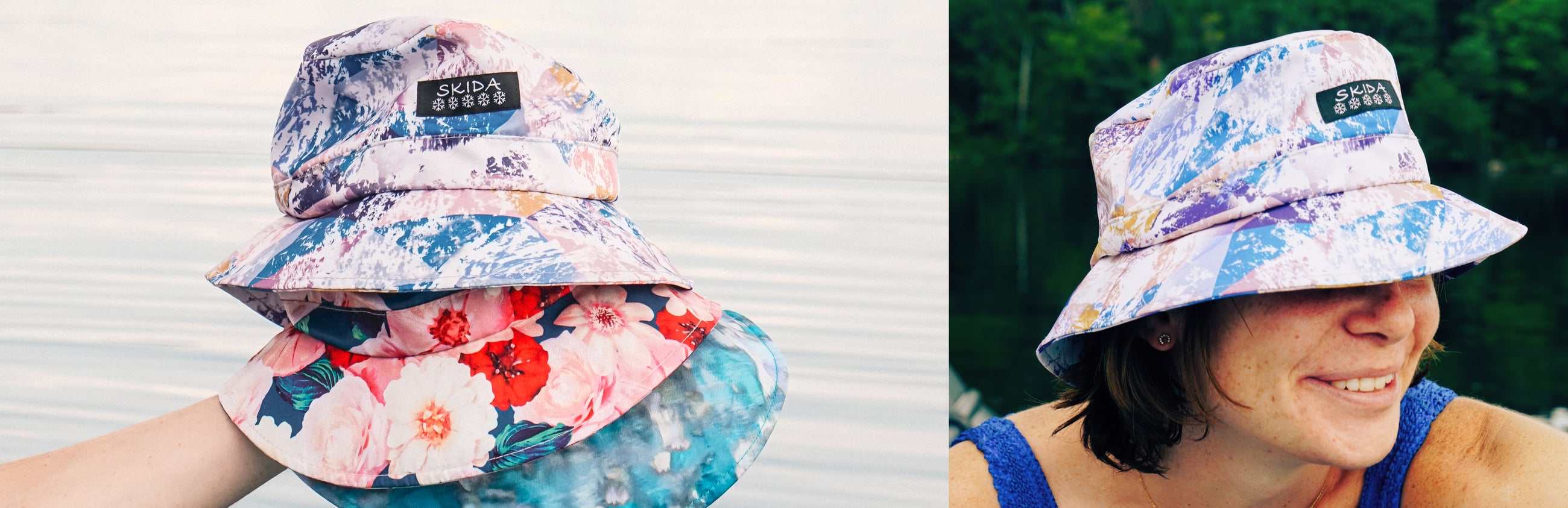 Our Bucket Hats provide 360 degrees of shade, rain or shine!