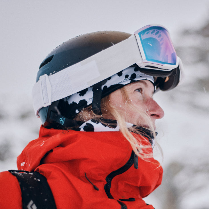 ski goggle headband Skida Alpine Headband Moo Cow
