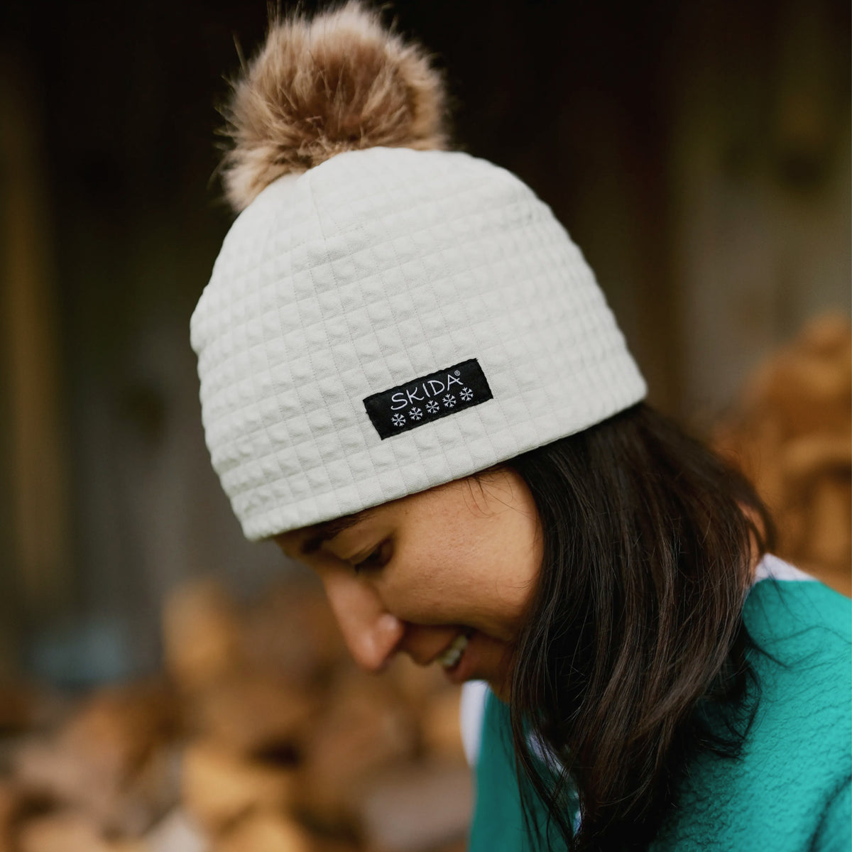 Creme | Chateau Fleece-Lined Pom Hat