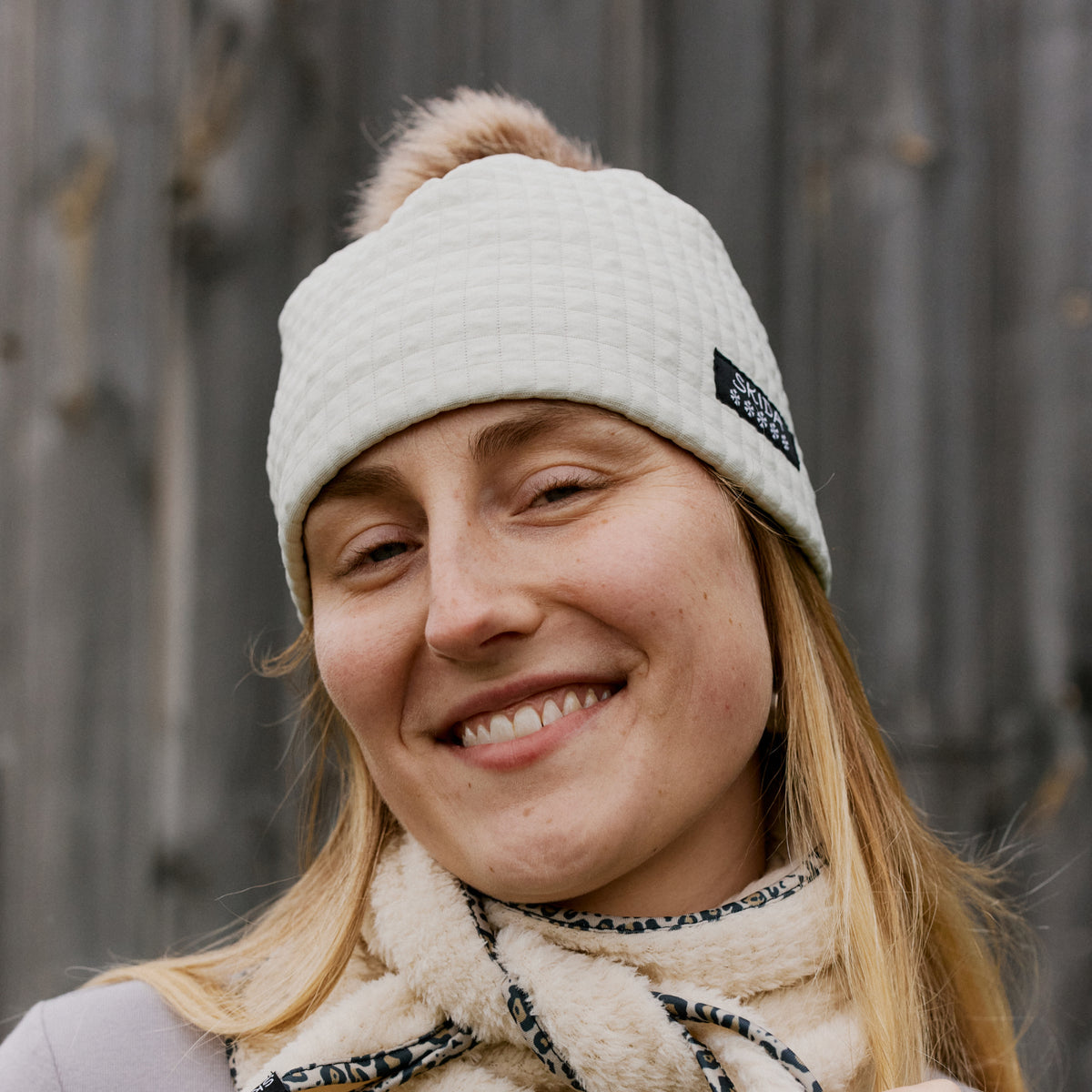 Creme | Chateau Fleece-Lined Pom Hat