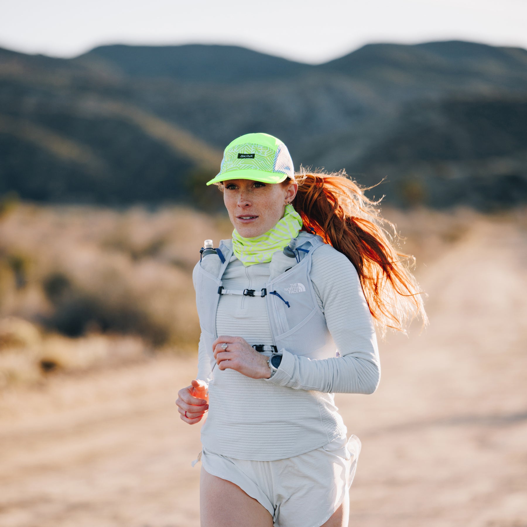 Neon Waves Running Cap