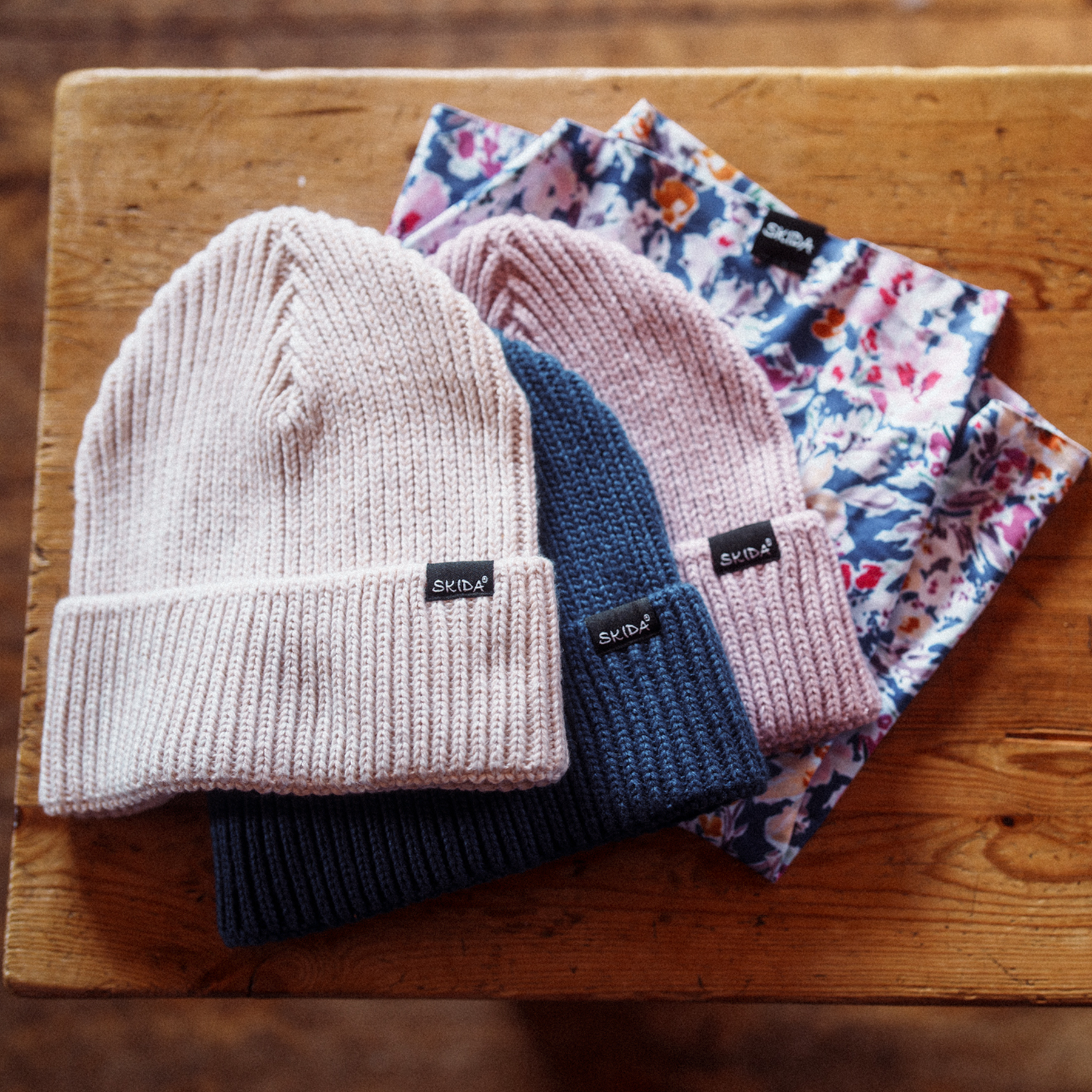 Chalk | Ribbed Knit Beanie