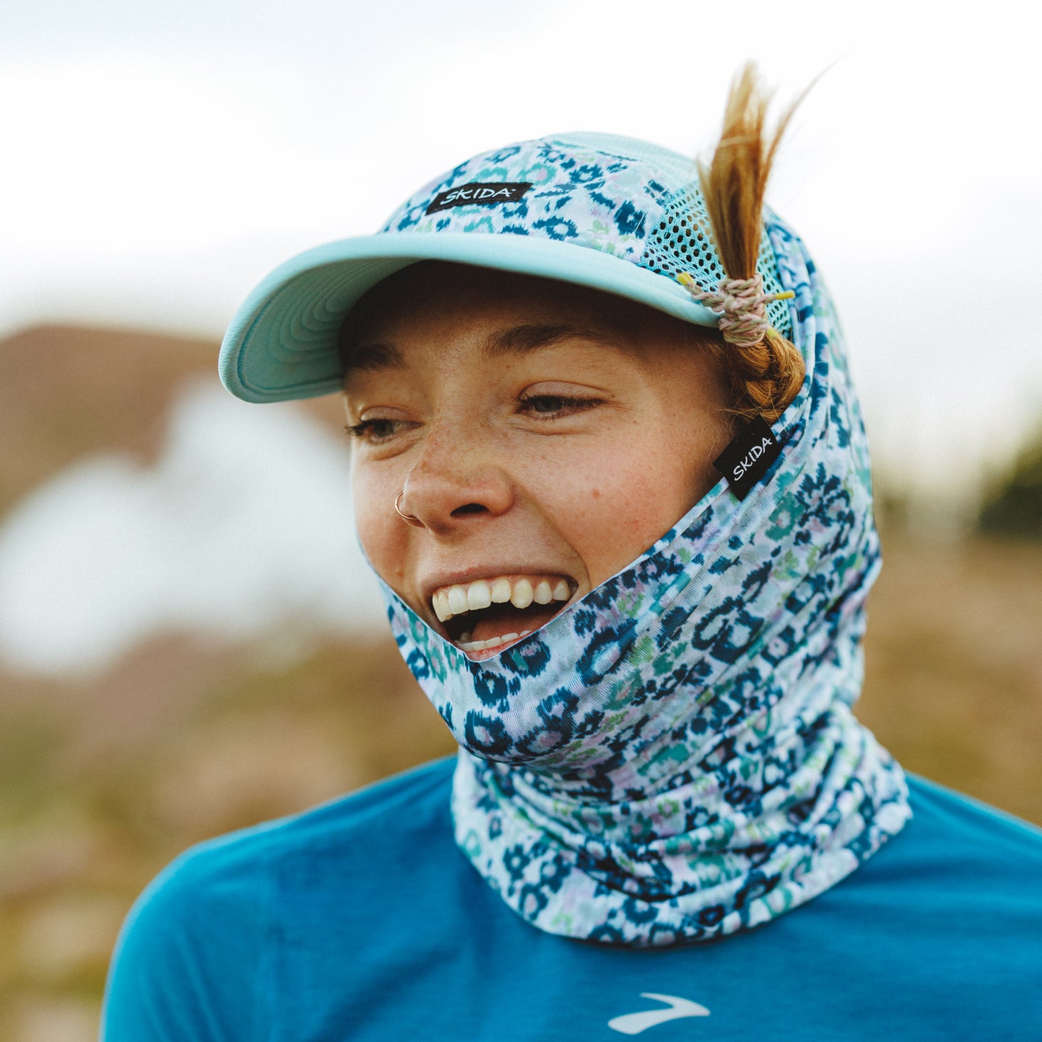小物 wake sapporo Poly Fleece Muffler Snow Cat | Sun Tour Lightweight Neck Gaiter