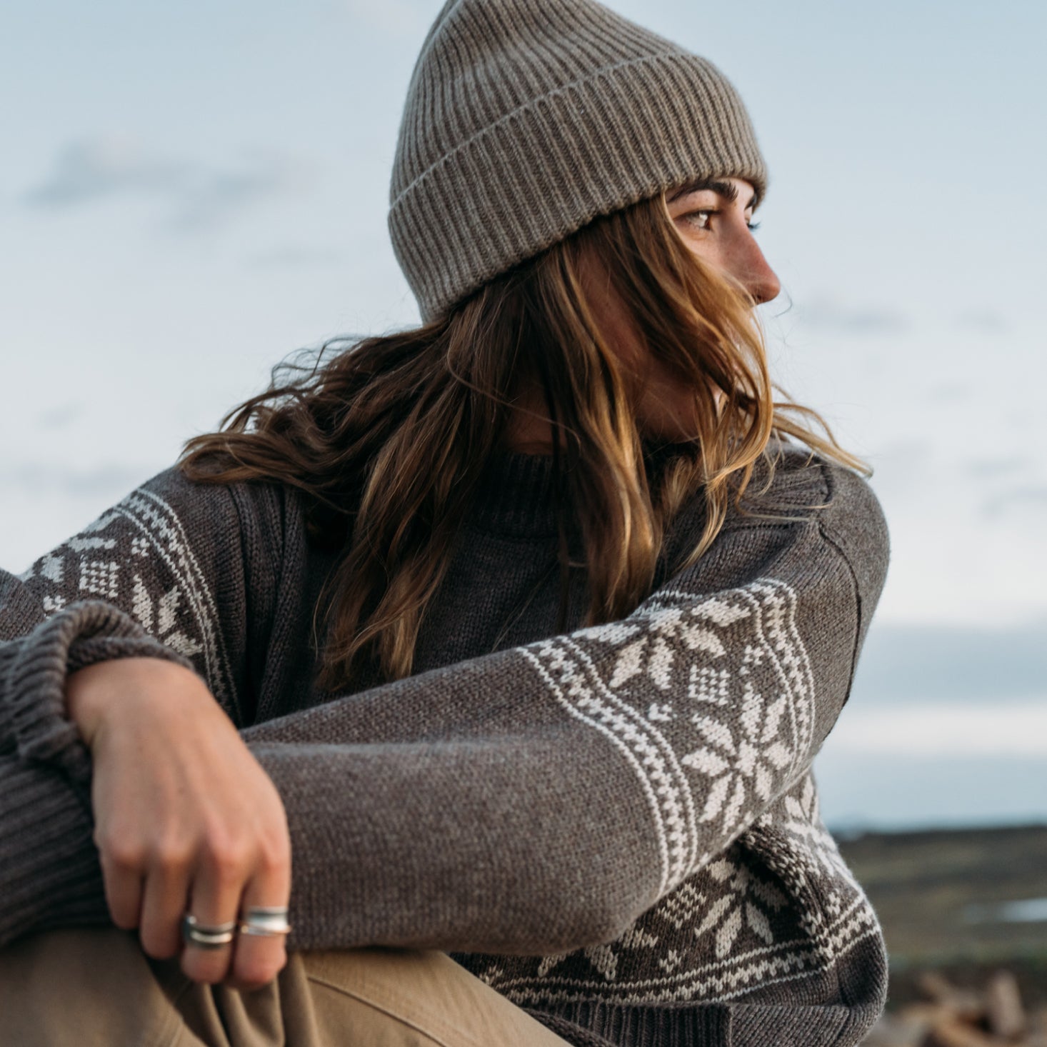 Maple Sugar | Fairlee Fair Isle Cashmere Sweater