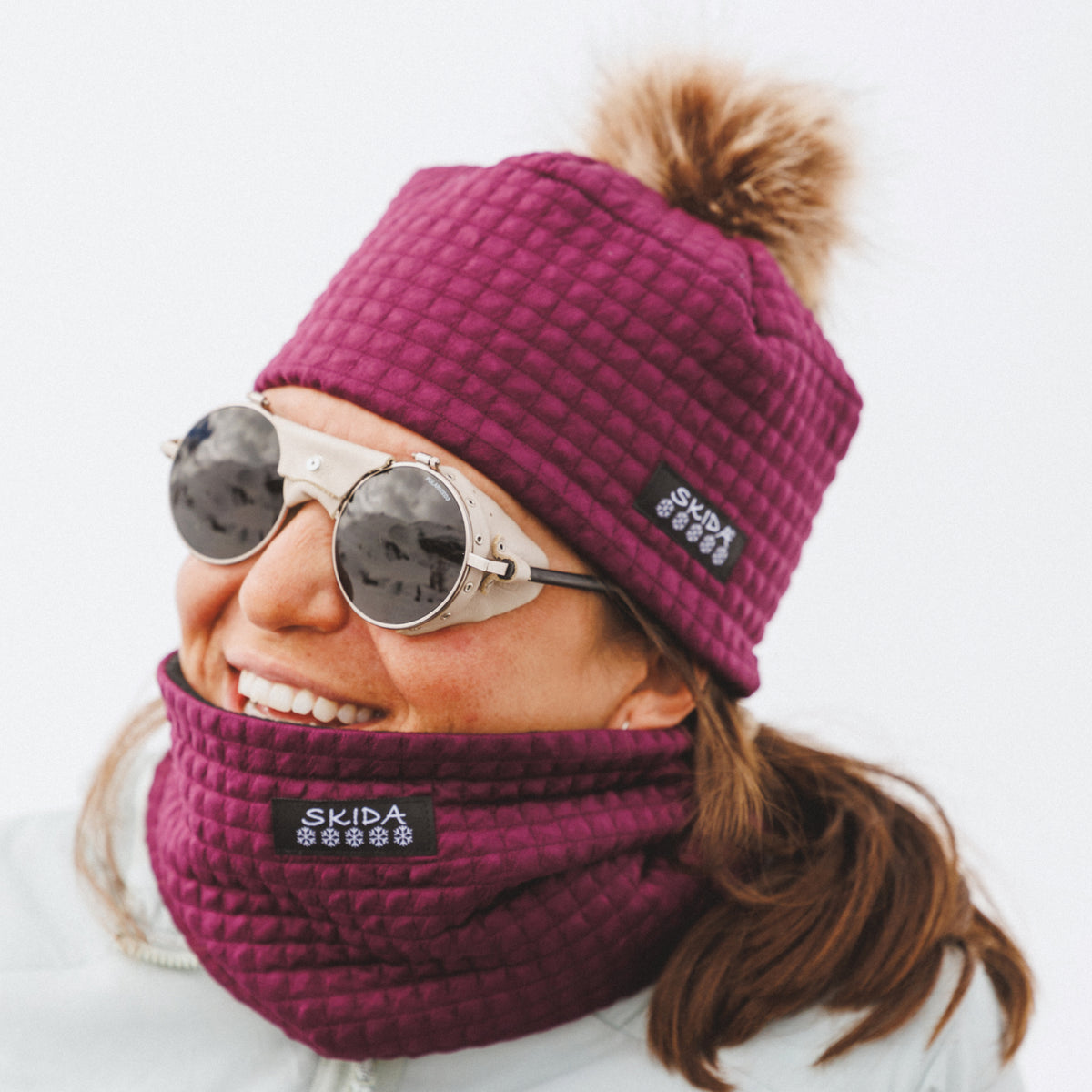 Eloise | Chateau Fleece-Lined Pom Hat