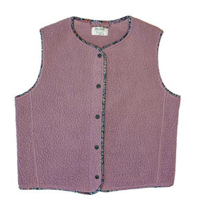 Sugar Plum | High Pile Polartec® Fleece Snap Vest