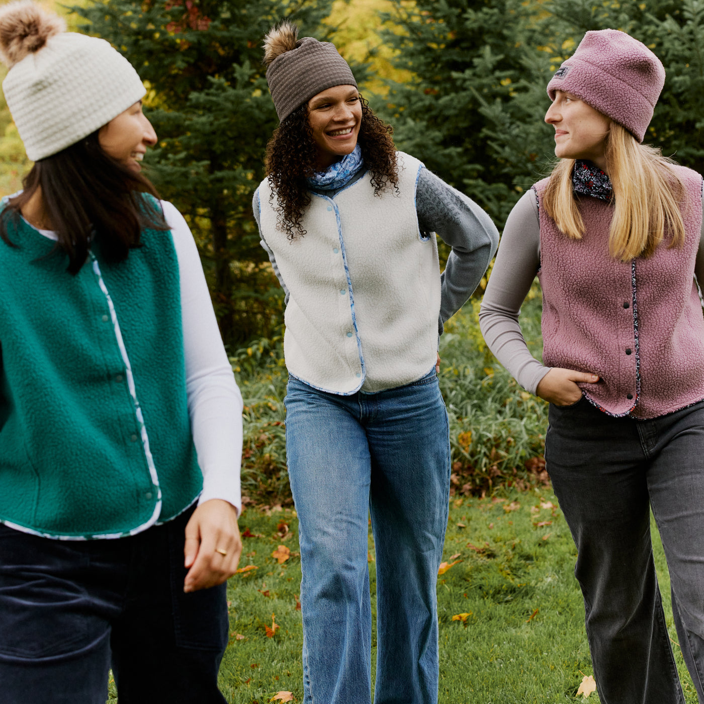 Sugar Plum | High Pile Polartec® Fleece Snap Vest