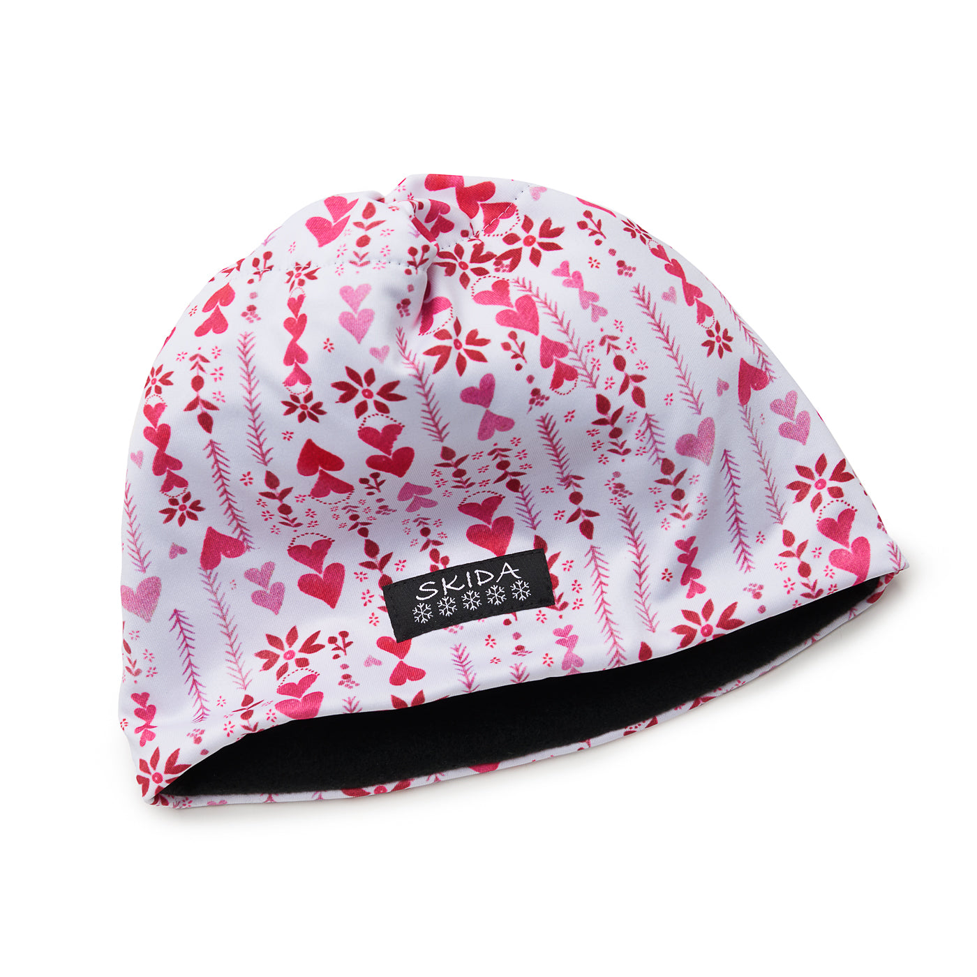 VINTAGE PINK AND WHITE SKI HAT BY TYROLA NWT