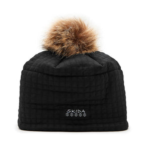 Onyx | Chateau Fleece-Lined Pom Hat